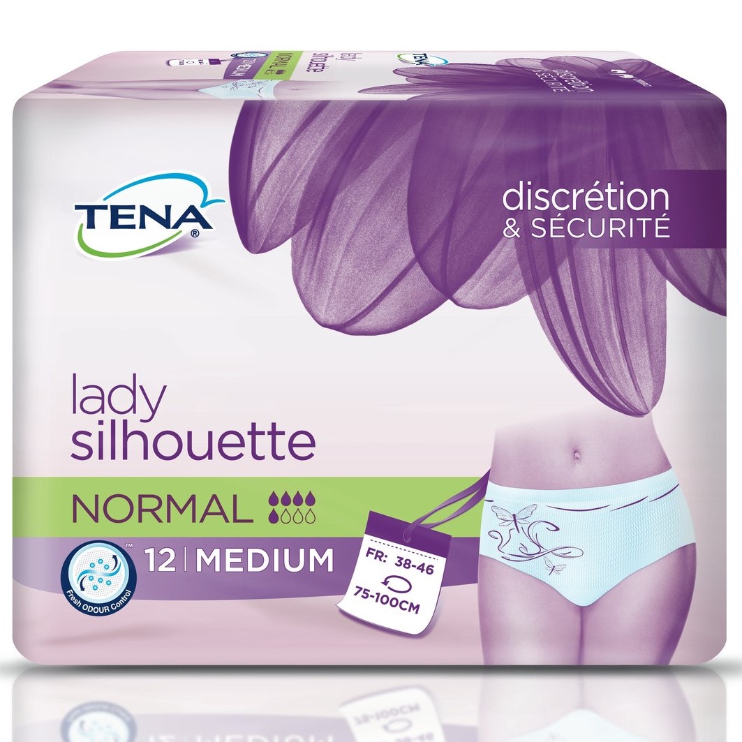 Serviettes incontinence silhouette normal medium